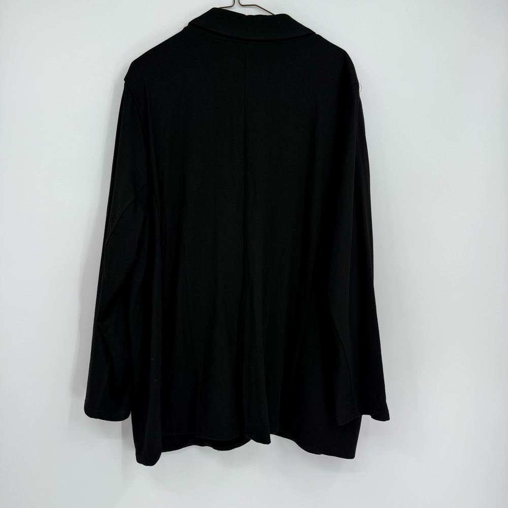 Tahari NWT Blazer 2X Knit Black Jacket Stretch Career Capsule Wardrobe Classic - Picture 8 of 11